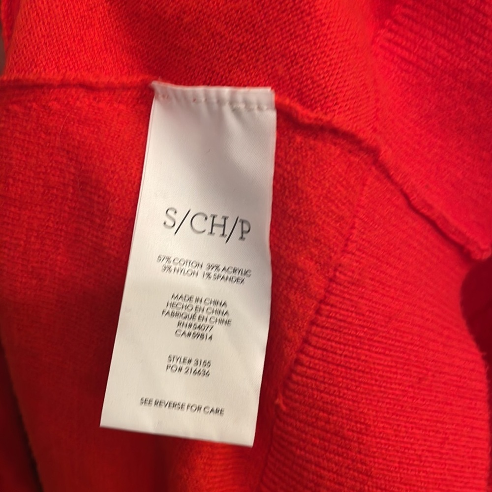 Cabi “Cobblestone” Red Zippered Back Button Front… - image 7